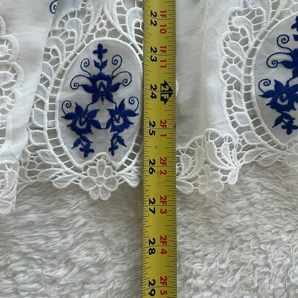 Endless Rose Women’s Long Sleeve Embroidered Lace Blouse Top Size Large Fairy - Picture 4 of 7